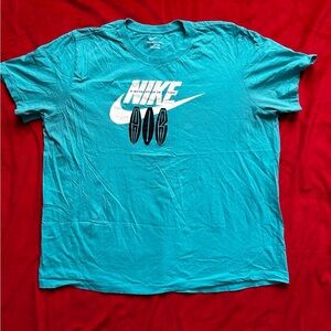 Nike T-Shirt-XXL-Teal Color